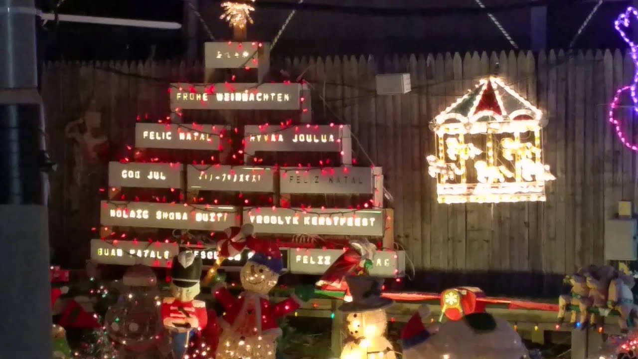 Amazing Christmas house Fairfield CT December 2015 YouTube