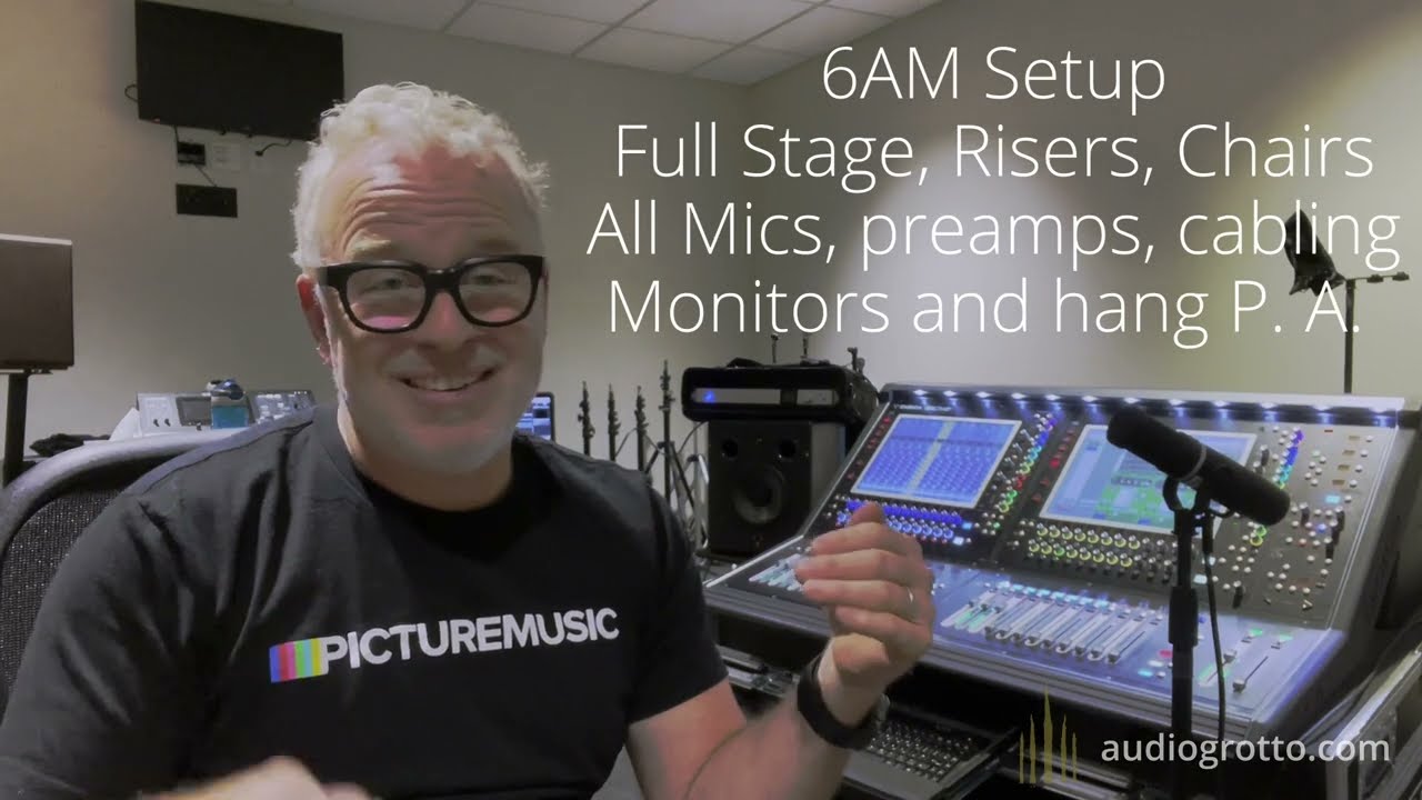 Cincinnati Pops Symphony FOH Console Setup