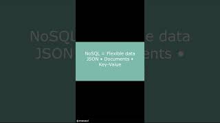 SQL vs NoSQL (Simple Explanation)