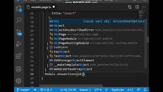 Capacitor actionsheet in ionic apps