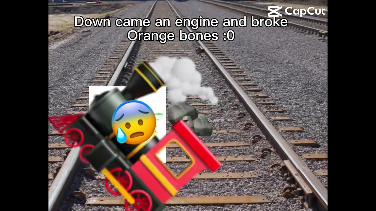 Onegen in the train way picking up stones