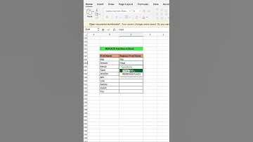 The REPLACE Function: Excel