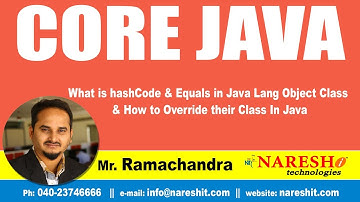 What is hashCode & Equals in Java Lang Object Class & How to Override their Class In Java |Core Java