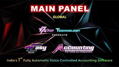 EA Main Panel | English | Voice Commands, Shortcuts & Smart Calculator in Easy Accounting Software