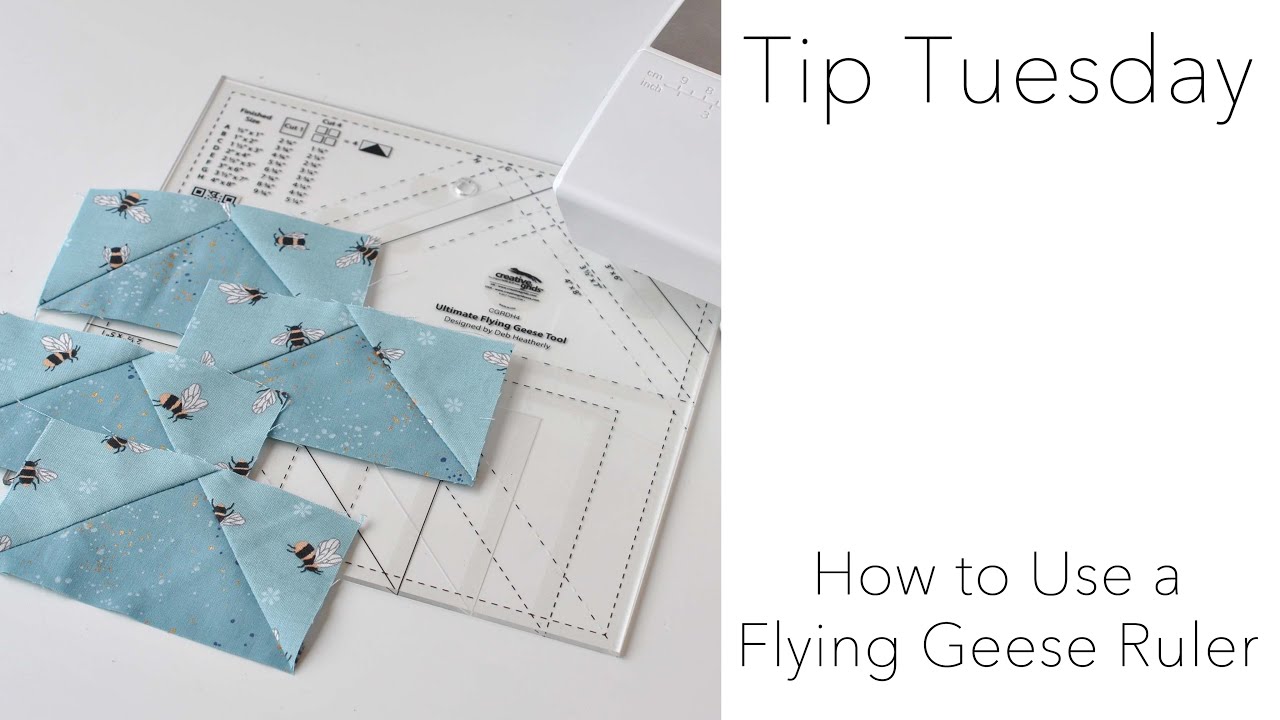Tip Tuesday : How to Use a Flying Geese Ruler - YouTube
