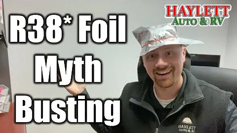 New R38 Spacefoil Insulation Hat Mythbusting Demo with Josh the RV Nerd