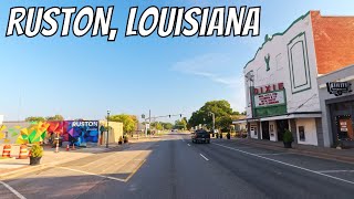 Ruston Louisiana Drive with me through a Louisiana town