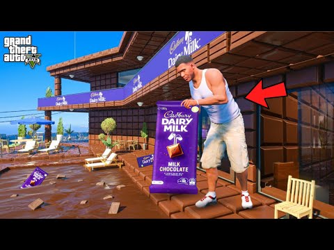 GTA5: Franklin Turn Her Normal House into Dairy Milk Chocolate Theme