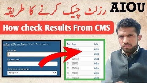 How to check Aiou results from CMS spring 2025 | AIOU Results 2025  | Teach Mumtaz 