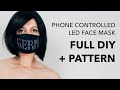 Phone Controlled LED Mask: Full Detailed Tutorial and Pattern for LED Matrix Mask