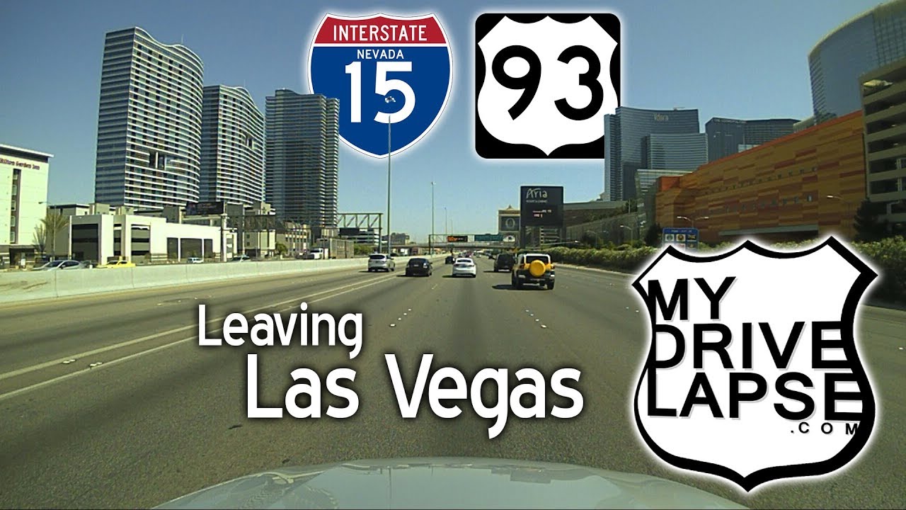 Leaving Las Vegas! I-15, US 93 Northbound