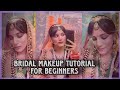 BRIDAL MAKEUP TUTORIAL FOR BEGINNERS 😍 || BROWN SMOKEY EYES 👀 || ROUTH SALONI ❤️ || MAKEUP TUTORIAL