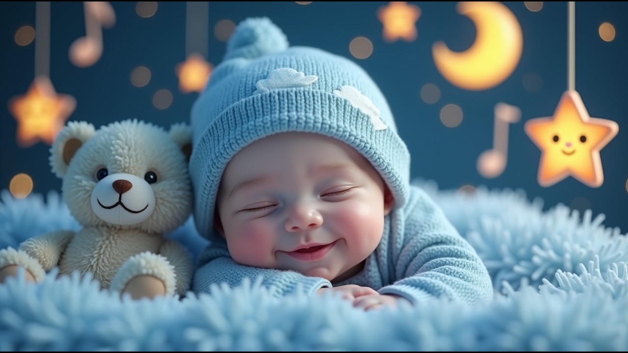 Baby Sleep Music 💤 Fall Asleep in 3 Minutes | Mozart & Brahms Lullaby 🌙 White Noise for Babies