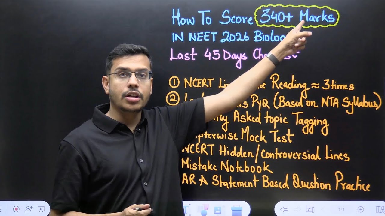 🚀 Complete Biology In 45 Days | How To Score 340+ Marks In NEET 2026 Biology | Dr. Anand Mani