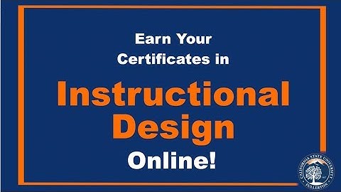 Earn your certificate in Instructional Design