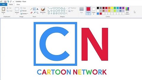 How to draw the Cartoon Network logo in Google style using MS Paint | How to draw on your computer