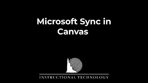 Microsoft Sync Canvas Integration