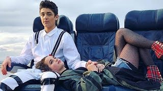 Annie Puts Her Head on Asher Angel&#39;s Lap | FOOTAGE