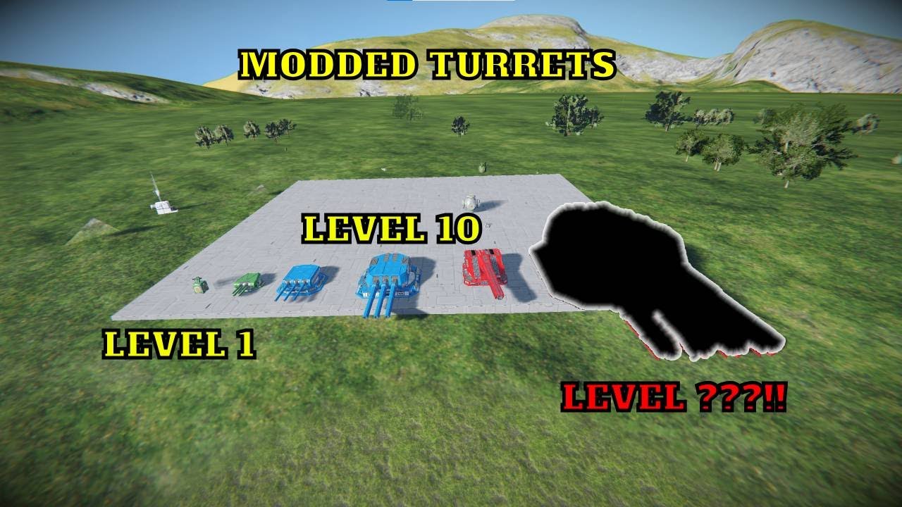 SPACE ENGINEERS MODDED WEAPONS - YouTube
