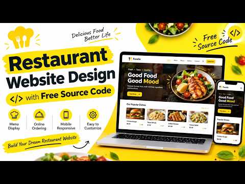 Restaurant Website Design with Free Source Code | Modern Responsive Website