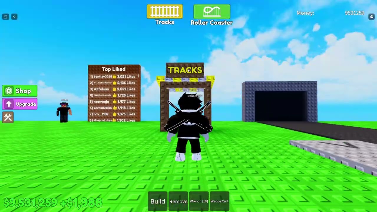 Achterbahn Simulator :3 (Srry war ausversehen gemutet Top speed 106kmh)