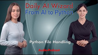 Day 52 Audio Podcast: Python File Handling – Beginner’s Guide for AI Coding | #DailyAIWizard Wealth