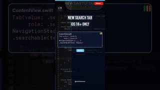 New Tab API in SwiftUI (iOS 18) #Shorts