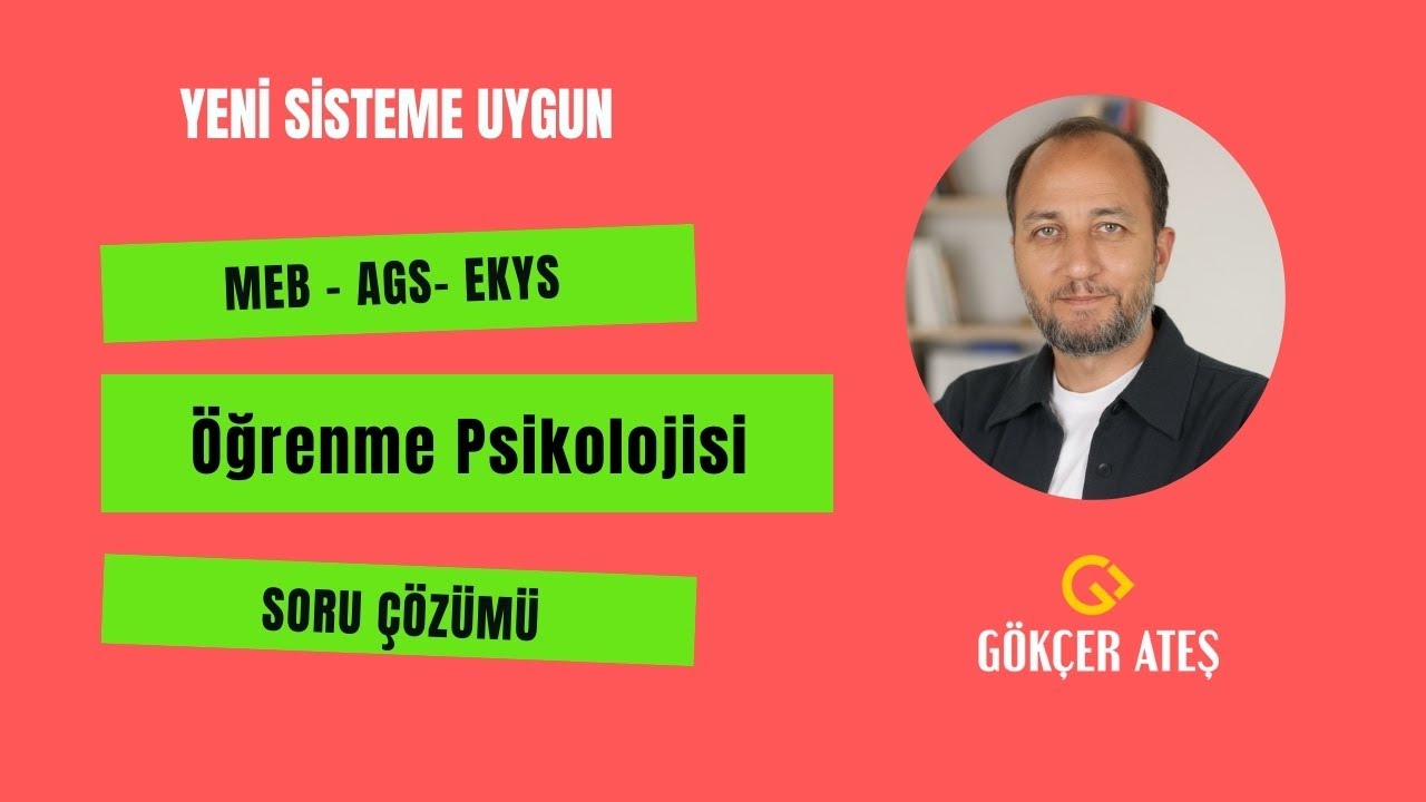 2) Soru Çözümü- Öğrenme Psikolojisi - Klasik Koşullanma