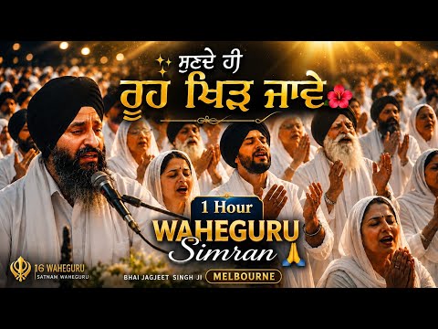 ʻ✨ ਸੁਣਦੇ ਹੀ ਰੂਹ ਖਿੜ ਜਾਵੇ 🌺 | 1 Hour Waheguru Simran 🙏 bhai jagjeet singh ji Melbourne