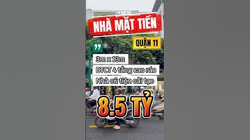 🔥Quận 11 Nhà mặt tiền GIÁ TỐT 3m x 13m 4 tầng đường 2 chiều sầm uất tiện kinh doanh #nhaphosaigon