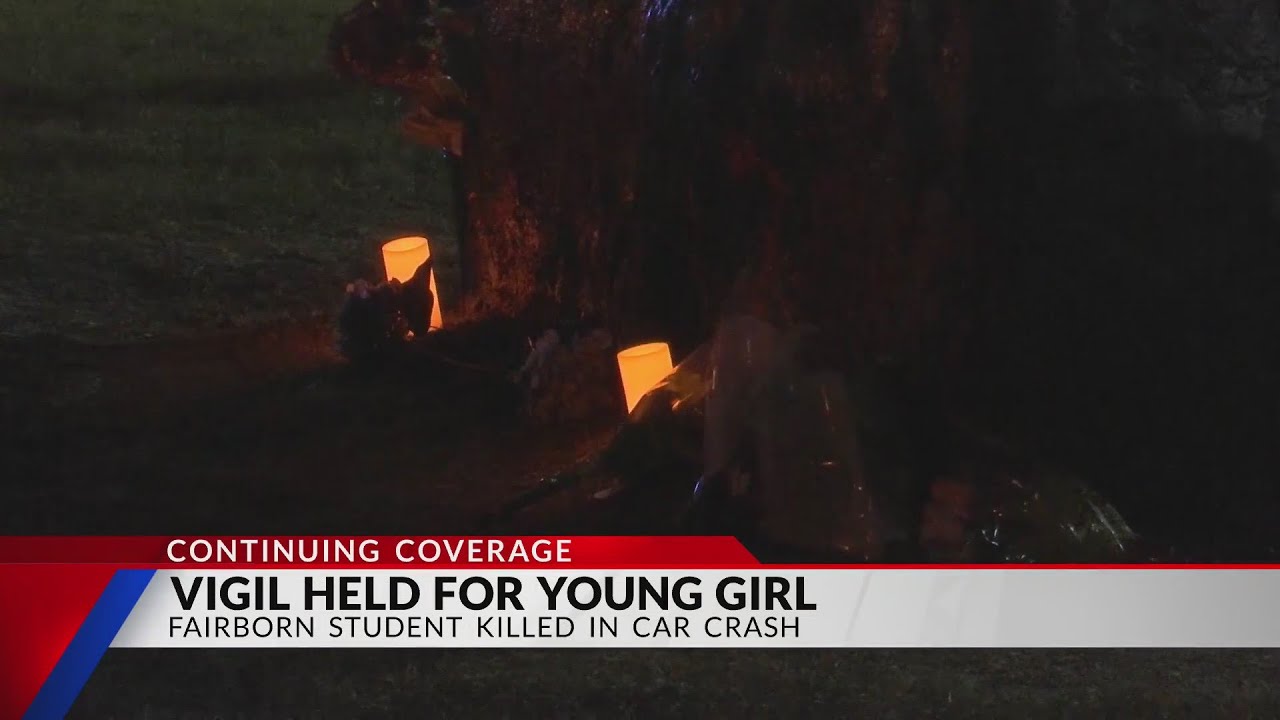 Vigil held for Fairborn High School student killed in crash - YouTube