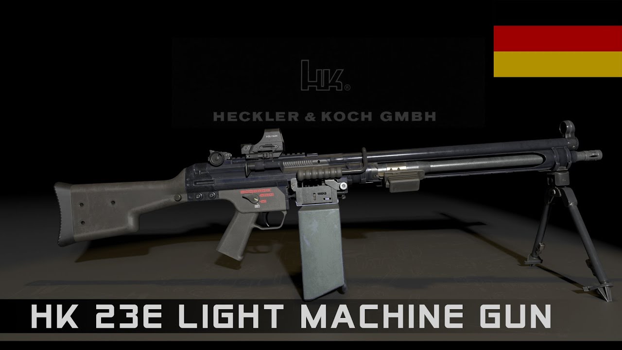HK 23E light machine gun
