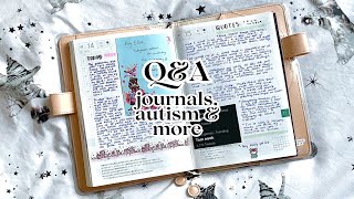 journal with me + Q&A!  when I started journalling, my favourite music, autism chats, & more