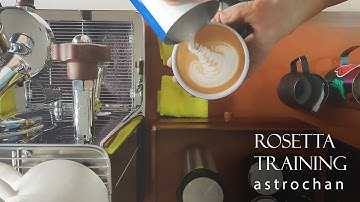 Barista Latte Art Rosetta Workflow Training