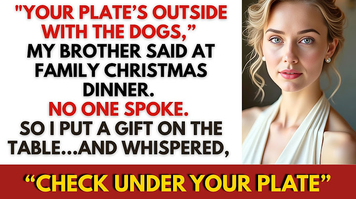 At Family Christmas Dinner, My Brother Smirked, “Your Plate’s Outside With The Dogs” — But I ...