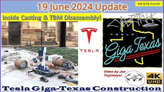 Early Views Inside! Prufrock-3 Disassembly, S Ext Progress! 19 June 2024 Giga Texas Update (06:45AM)