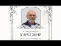 Celebration Of Life John Gishe