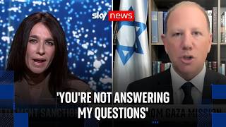 Israeli spokesman clashes with Sky News presenter over sanctioning of illegal West Bank settlements Watch Sky News