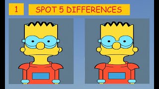 SPOT THE DIFFERENCE |  CARTOON | JAPANESE PUZZLE | 100 SECOND PUZZLE | #140