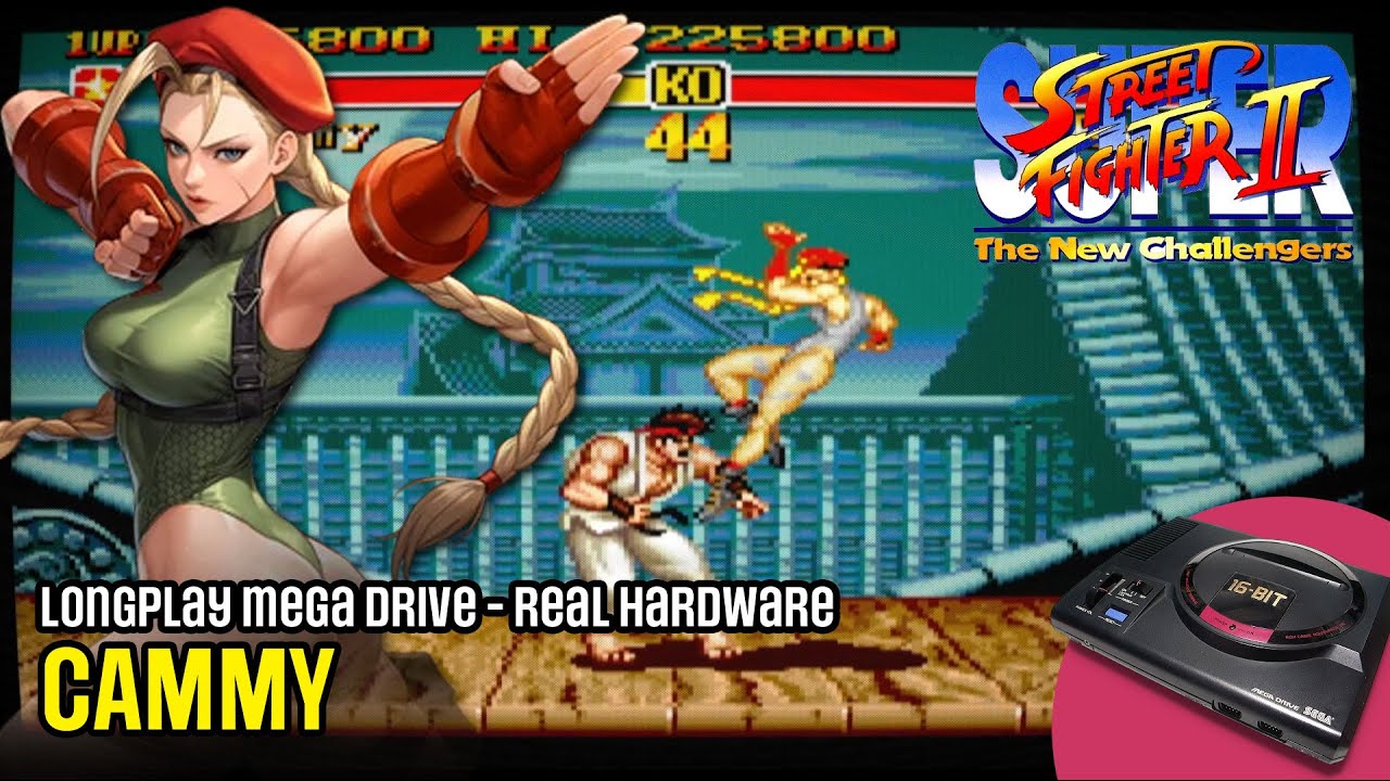 Super Street Fighter II (Mega Drive) - Cammy até o fim | Hardware Real Bitfunx HDMI