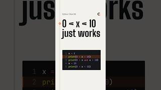 Python Chained Comparisons: Two Tests in One Line #shorts