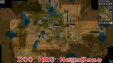 Factorio Base Tour - Factories Train Base 200hrs