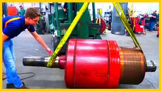 ELECTRIC MOTOR FACTORY | The Incredible Process of Making a Big Electric Motor