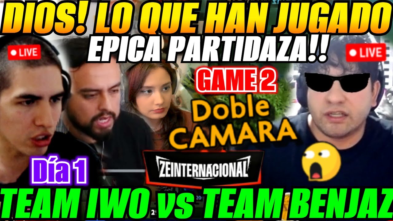 😲Leo Shaker GAME 2 Team IWO vs Team BENJAZ - Día 1 ZEINTERNACIONAL!😲DOBLE CÁMARA