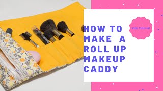How to Make a Rollup Makeup Caddy