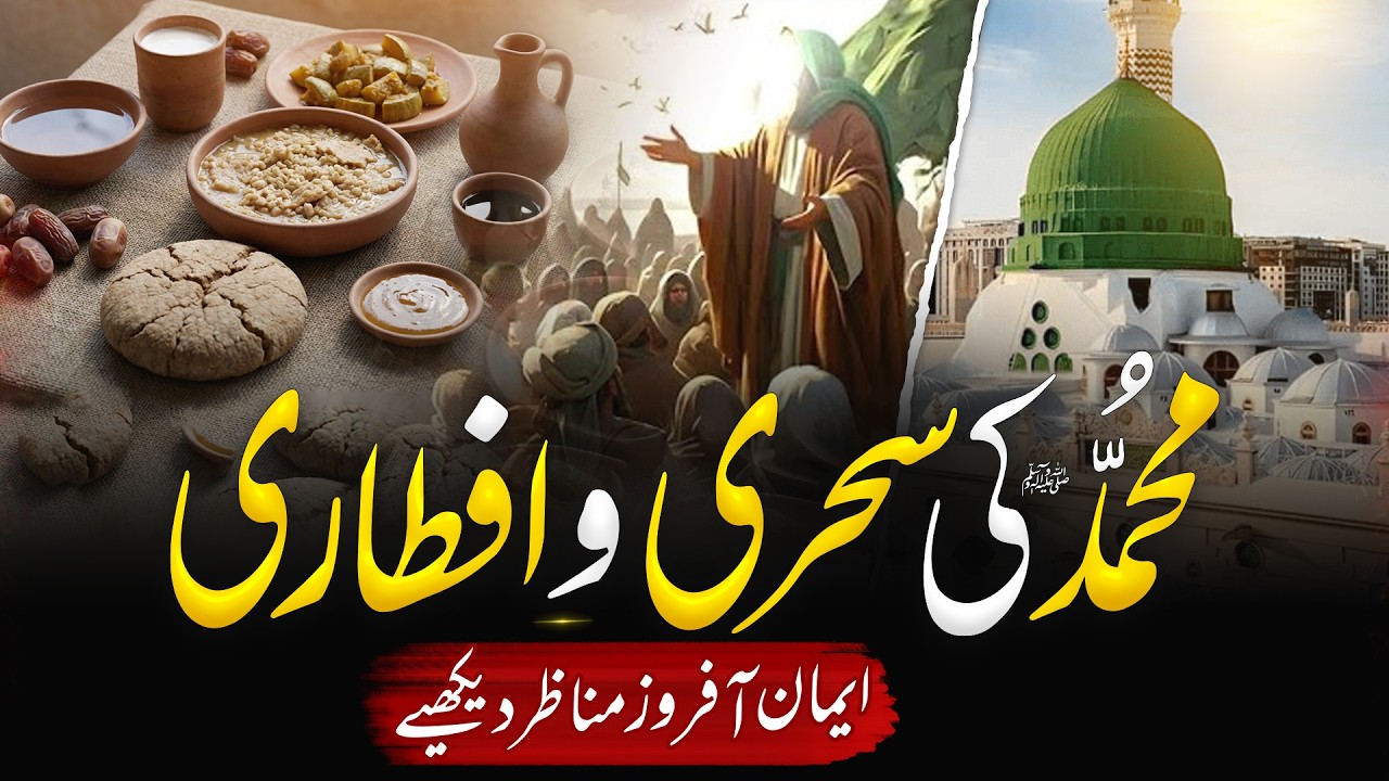 Hazrat Muhammad ﷺ Ki Sehri Aur Iftari Ke Iman Afroz Waqiat | Seerat Un Nabi ﷺ | Ibraheem Voice