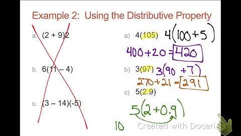 2.2 Distributive Property