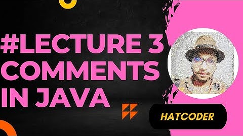 #lecture3 Comments in Java from  java series  #java #comments #education #learn #code