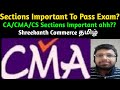 Sections important for lawincome tax and indirect taxshreekanth