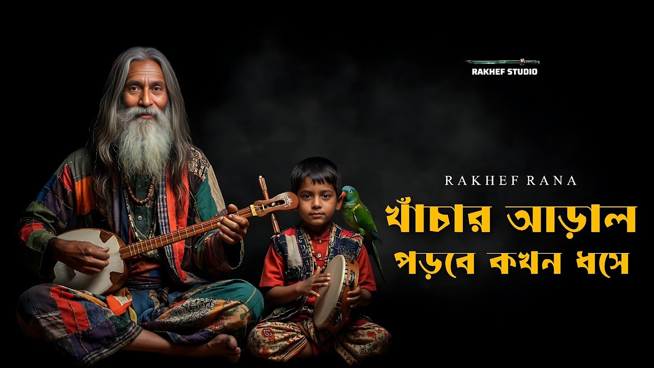RAKHEF - খাঁচার আড়াল পড়বে কখন ধসে | Khacha Aral Porbe Kokhon Dhose | Best Folk Bangla Song | 